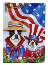 Load image into Gallery viewer, Boston Terrier USA Garden Flag – Decorative Outdoor Yard Flag PPP3038GF