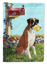 Load image into Gallery viewer, Boxer Got Mail Flag Canvas House Size PPP3039CHF