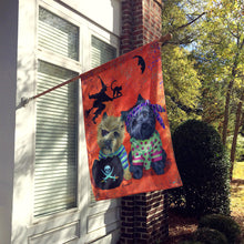Load image into Gallery viewer, Cairn Terrier Pirates Halloween Flag Canvas House Size PPP3043CHF