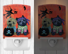 Load image into Gallery viewer, Cairn Terrier Pirates Halloween Ceramic Night Light PPP3043CNL