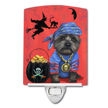 Load image into Gallery viewer, Cairn Terrier Black Pirate Halloween Ceramic Night Light PPP3044CNL