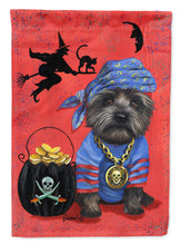 Load image into Gallery viewer, Cairn Terrier Black Pirate Halloween Garden Flag – Decorative Outdoor Yard Flag PPP3044GF