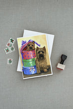 Load image into Gallery viewer, Cairn Terrier Boudoir Greeting Cards -  Blank Note Cards – 8-Pack of Artist-Designed Cards with Envelopes