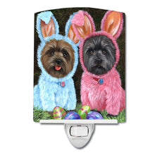 Load image into Gallery viewer, Cairn Terrier Easter Bunnies Ceramic Night Light PPP3046CNL