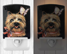 Load image into Gallery viewer, Cairn Terrier Butterfly Ceramic Night Light PPP3047CNL