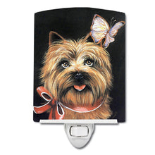 Load image into Gallery viewer, Cairn Terrier Butterfly Ceramic Night Light PPP3047CNL