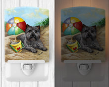 Load image into Gallery viewer, Cairn Terrier At the Beach Ceramic Night Light PPP3048CNL