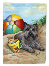 Load image into Gallery viewer, Cairn Terrier At the Beach Garden Flag – Decorative Outdoor Yard Flag PPP3048GF