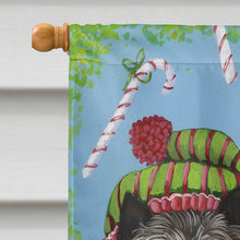 Load image into Gallery viewer, Cairn Terrier Christmas Elves Flag Canvas House Size PPP3050CHF