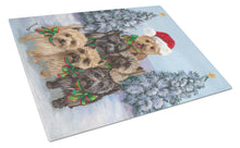 Load image into Gallery viewer, Cairn Terrier Christmas Family Tree Glass Cutting Boards – Durable, Decorative Kitchen Art Large PPP3051LCB