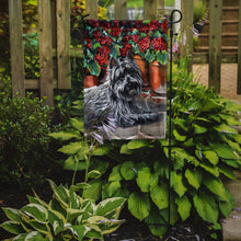 Load image into Gallery viewer, Cairn Terrier Geraniums Garden Flag – Decorative Outdoor Yard Flag PPP3052GF