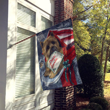 Load image into Gallery viewer, Cairn Terrier Christmas Letter to Santa Flag Canvas House Size PPP3054CHF