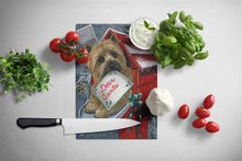 Load image into Gallery viewer, Cairn Terrier Christmas Letter to Santa Glass Cutting Boards – Durable, Decorative Kitchen Art Large PPP3054LCB