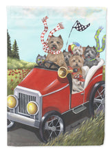 Load image into Gallery viewer, Cairn Terrier On the Move Flag Canvas House Size PPP3055CHF