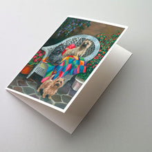 Load image into Gallery viewer, Cairn Terrier Trio Greeting Cards -  Blank Note Cards – 8-Pack of Artist-Designed Cards with Envelopes