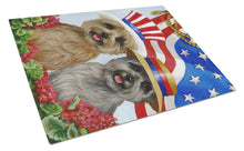 Load image into Gallery viewer, Cairn Terrier USA Glass Cutting Boards – Durable, Decorative Kitchen Art Large PPP3060LCB