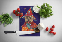 Load image into Gallery viewer, Cairn Terrier Halloween Witch Glass Cutting Boards – Durable, Decorative Kitchen Art Large PPP3061LCB