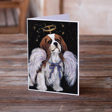 Load image into Gallery viewer, Cavalier Spaniel Christmas Angel Greeting Cards -  Blank Note Cards – 8-Pack of Artist-Designed Cards with Envelopes