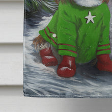 Load image into Gallery viewer, Cavalier Spaniel Snowman Christmas Flag Canvas House Size PPP3067CHF
