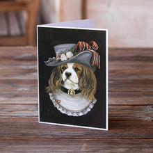 Load image into Gallery viewer, Cavalier Spaniel Stella Greeting Cards -  Blank Note Cards – 8-Pack of Artist-Designed Cards with Envelopes