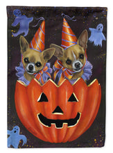 Load image into Gallery viewer, Chihuahua Halloweenies Flag Canvas House Size PPP3070CHF