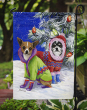 Load image into Gallery viewer, Chihuahua Christmas Snowflakes Garden Flag – Decorative Outdoor Yard Flag PPP3071GF