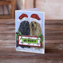Load image into Gallery viewer, Cocker Spaniel Christmas Greeting Cards -  Blank Note Cards – 8-Pack of Artist-Designed Cards with Envelopes
