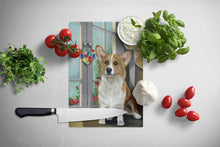 Load image into Gallery viewer, Corgi Suncatcher Glass Cutting Boards – Durable, Decorative Kitchen Art Large PPP3076LCB