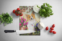 Load image into Gallery viewer, Corgi Sunshine Glass Cutting Boards – Durable, Decorative Kitchen Art Large PPP3077LCB