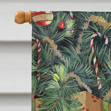 Load image into Gallery viewer, Corgi Under my Christmas Tree Flag Canvas House Size PPP3078CHF