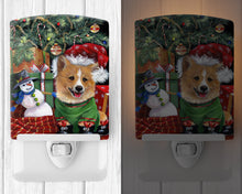 Load image into Gallery viewer, Corgi Under my Christmas Tree Ceramic Night Light PPP3078CNL