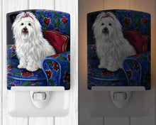 Load image into Gallery viewer, Coton De Tulear Royalty Ceramic Night Light PPP3079CNL