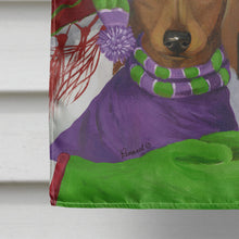 Load image into Gallery viewer, Dachshund Christmas Frosty and Company Flag Canvas House Size PPP3081CHF