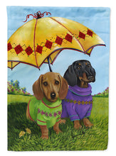 Load image into Gallery viewer, Dachshund Hot Doggies Flag Canvas House Size PPP3084CHF