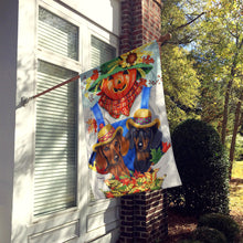 Load image into Gallery viewer, Dachshund Fall Scarecrow Flag Canvas House Size PPP3086CHF