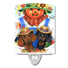 Load image into Gallery viewer, Dachshund Fall Scarecrow Ceramic Night Light PPP3086CNL