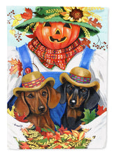 Load image into Gallery viewer, Dachshund Fall Scarecrow Garden Flag – Decorative Outdoor Yard Flag PPP3086GF