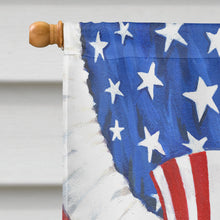 Load image into Gallery viewer, Dachshund USA Flag Canvas House Size PPP3088CHF