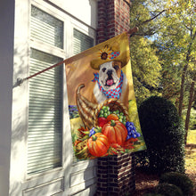 Load image into Gallery viewer, English Bulldog Autumn Flag Canvas House Size PPP3090CHF