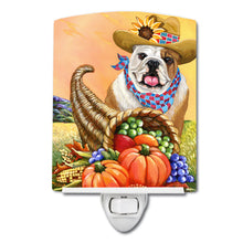 Load image into Gallery viewer, English Bulldog Autumn Ceramic Night Light PPP3090CNL