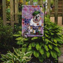 Load image into Gallery viewer, English Bulldog Flower Power Garden Flag – Decorative Outdoor Yard Flag PPP3091GF