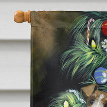 Load image into Gallery viewer, Fox Terrier Christmas Dear Santa Flag Canvas House Size PPP3092CHF
