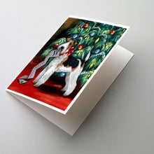 Load image into Gallery viewer, Fox Terrier Christmas Dear Santa Greeting Cards -  Blank Note Cards – 8-Pack of Artist-Designed Cards with Envelopes