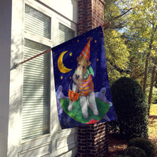 Load image into Gallery viewer, Fox Terrier Halloween Trick or Treat Flag Canvas House Size PPP3093CHF