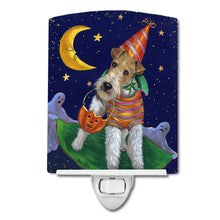 Load image into Gallery viewer, Fox Terrier Halloween Trick or Treat Ceramic Night Light PPP3093CNL