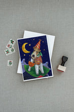 Load image into Gallery viewer, Fox Terrier Halloween Trick or Treat Greeting Cards -  Blank Note Cards – 8-Pack of Artist-Designed Cards with Envelopes