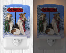Load image into Gallery viewer, Fox Terrier Christmas We Believe Ceramic Night Light PPP3094CNL