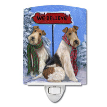 Load image into Gallery viewer, Fox Terrier Christmas We Believe Ceramic Night Light PPP3094CNL