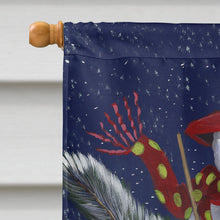 Load image into Gallery viewer, Fox Terrier Christmas Winter Fun Flag Canvas House Size PPP3095CHF