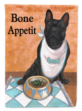 Load image into Gallery viewer, French Bulldog Bone Appetit Flag Canvas House Size PPP3096CHF